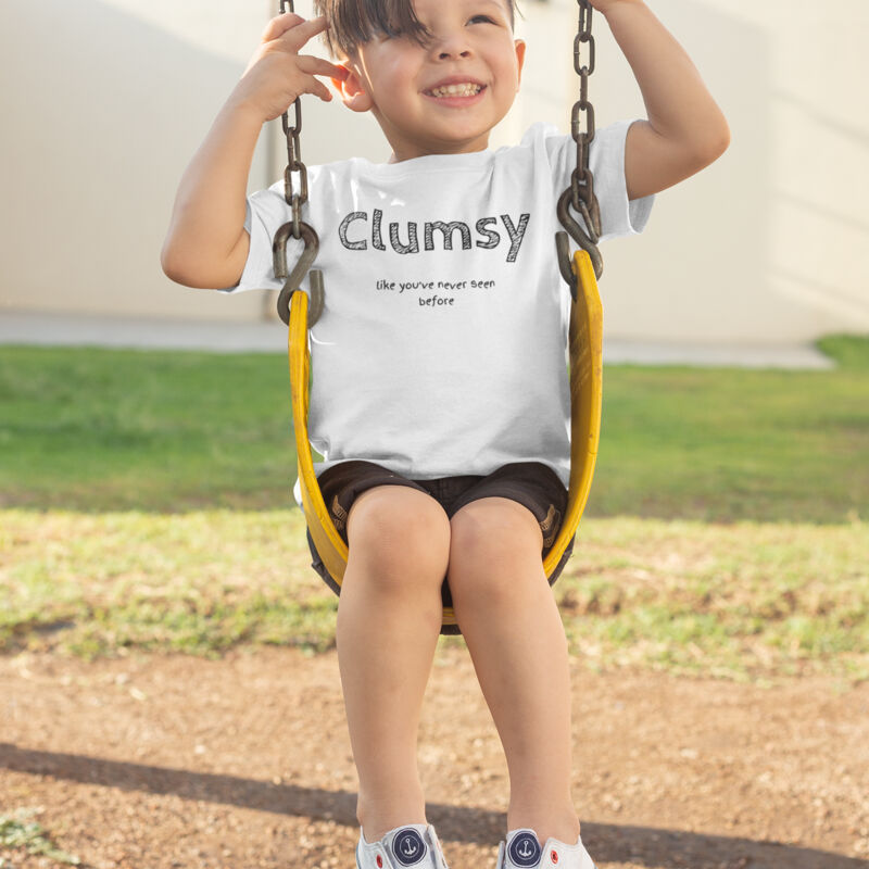 Clumsy Short Sleeves Kids Tee-Shirt   Thumbnail