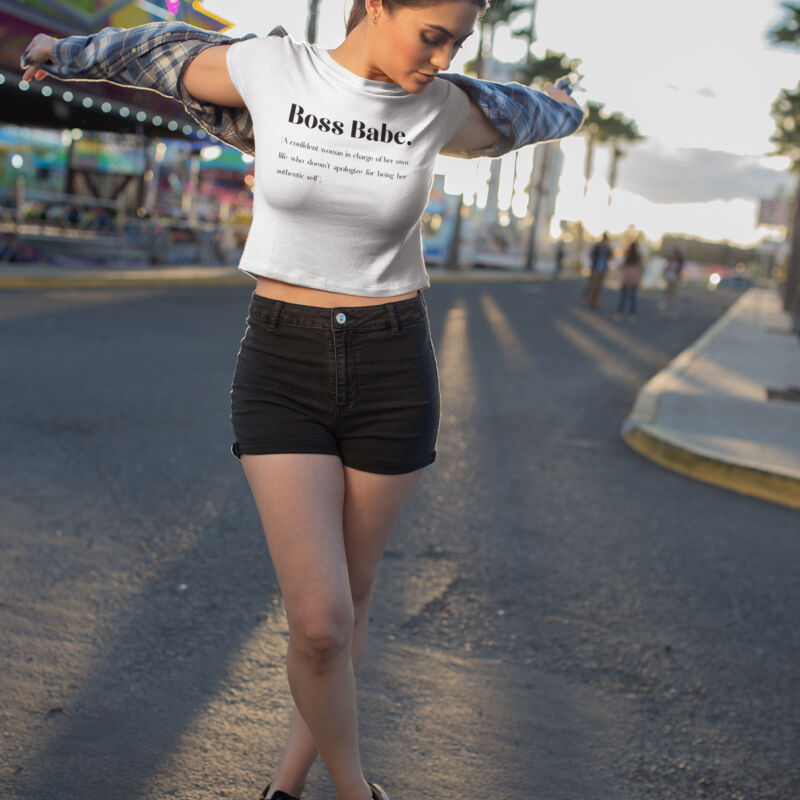 Boss Babe Crop Tee Thumbnail