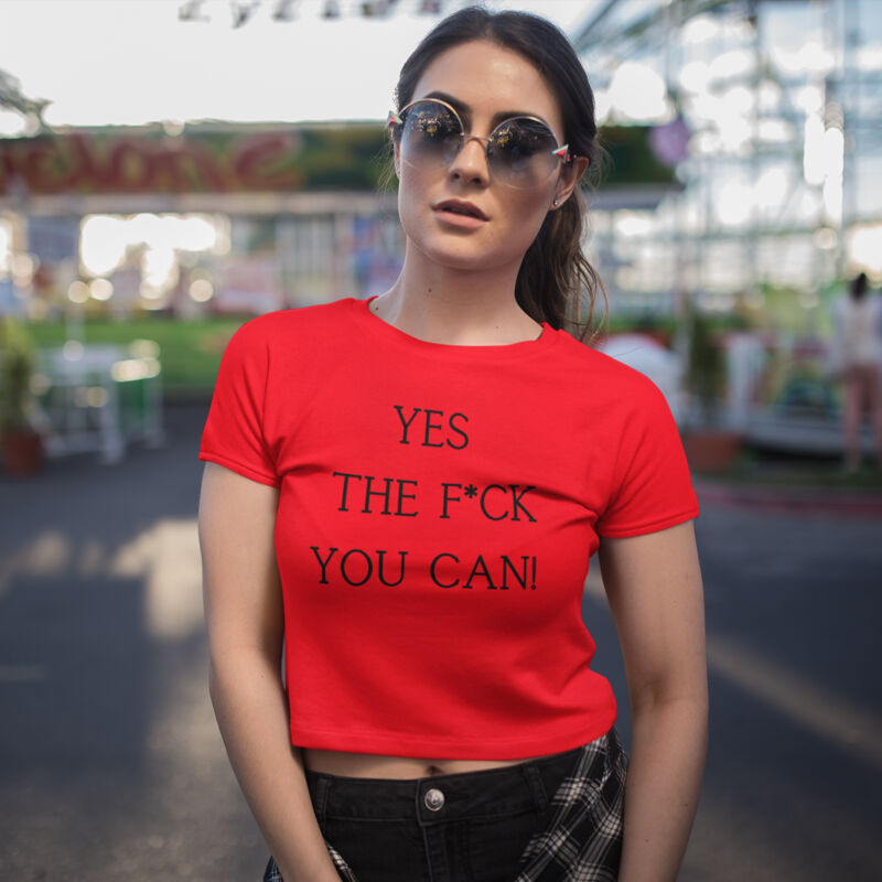 Yes You Can Crop Tee Thumbnail
